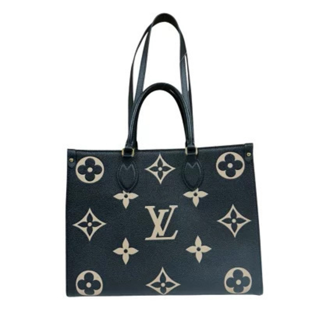 Louis Vuitton On The Go Bicolor Monogram Empreinte Shoulder Bag Black